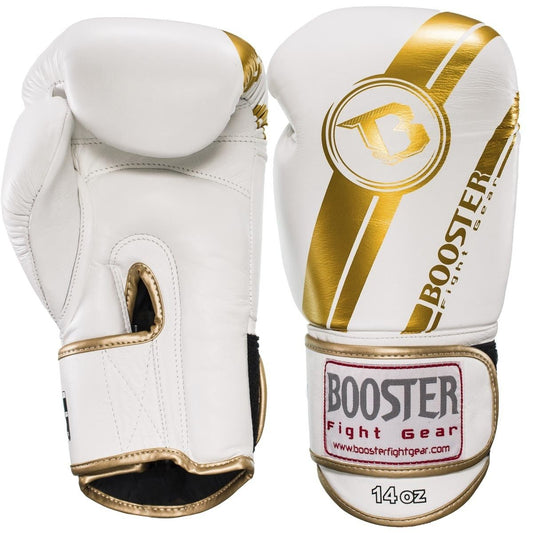 Booster Leather Boxing Gloves BGL 1 V3 WHITE/ GOLD