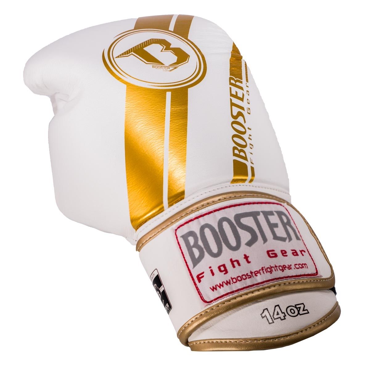 Booster Leather Boxing Gloves BGL 1 V3 WHITE/ GOLD
